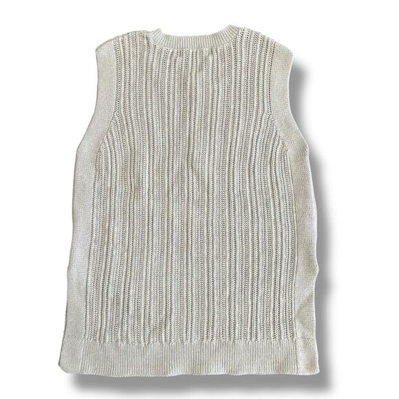 Banana Republic Ribbed Sweater Tank Small Camel Neutral Minimalist Layering - Picture 5 of 7